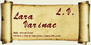 Lara Varinac vizit kartica